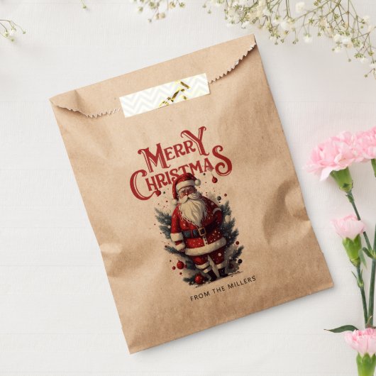  Kerstman Kerstgunst Gift Bag Bedankzakje (Gezegeld)