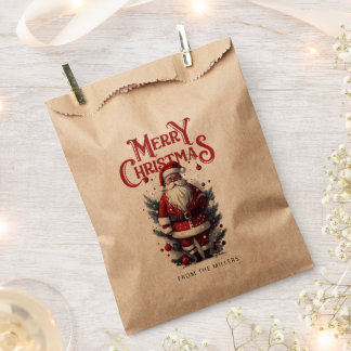 Kerstman Kerstgunst Gift Bag Bedankzakje