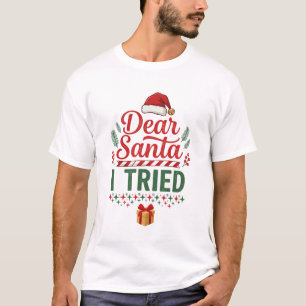Kerstman Kersthoed Cadeau Doos T-shirt