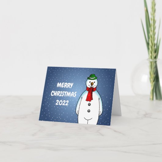 Kerstman Kerstkaart Feestdagen Kaart (Voorkant)