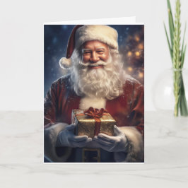 Kerstman Kerstkaart Feestdagen Kaart