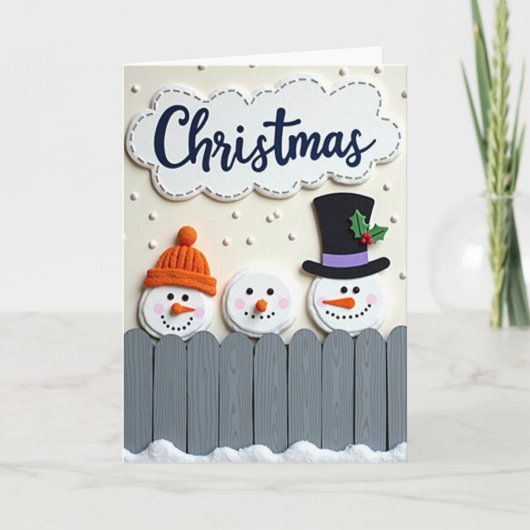 Kerstman Kerstkaart Kaart (Voorkant)