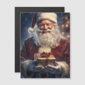 Kerstman Kerstkaart Magneet (Voorkant / Achterkant)