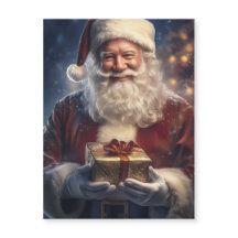 Kerstman Kerstkaart Magneet