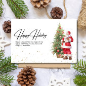 Kerstman Kerstkaart, Minimalistische Kerstkaart