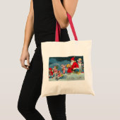 "Kerstman" kerstkaart Tote Bag (Voorkant (product))