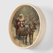 Kerstman Kerstkat Vintage Retro Winter Rendier (Hoek)