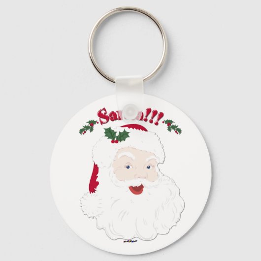 Kerstman!  kerstkerstkerstkerstman sleutelhanger (Voorkant)