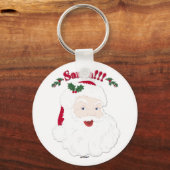 Kerstman!  kerstkerstkerstkerstman sleutelhanger (Voorkant)
