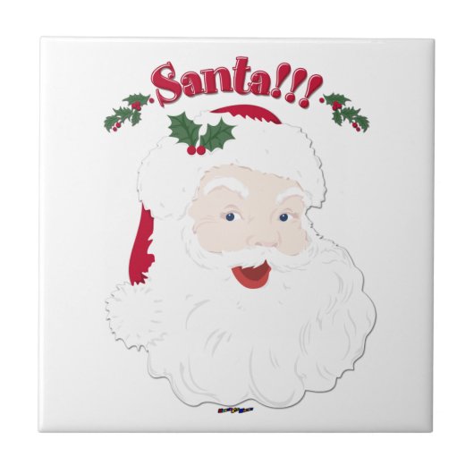 Kerstman! kerstkerstkerstkerstman tegeltje (Voorkant)