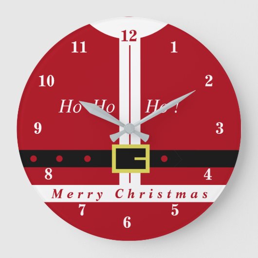 Kerstman Kerstklok Grote Klok (Voorkant)
