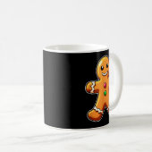 Kerstman Kerstkoek Bakken Vakantie T-Shirt Koffiemok (Voorkant rechts)