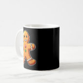 Kerstman Kerstkoek Bakken Vakantie T-Shirt Koffiemok (Voorkant links)