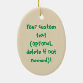 Kerstman Kerstkoek Grappige Kerstornament Keramisch Ornament (Achterkant)