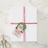 Kerstman Kerstkoekje vakantie cadeau Cadeaulabel (Met Touw)