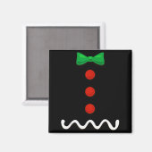 Kerstman Kerstkostuum Magneet (Voorkant / Achterkant)