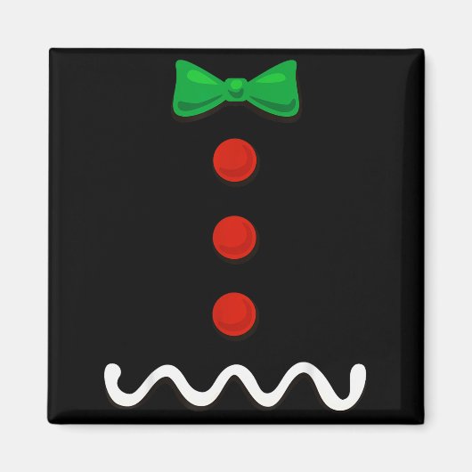 Kerstman Kerstkostuum Magneet (Voorkant)