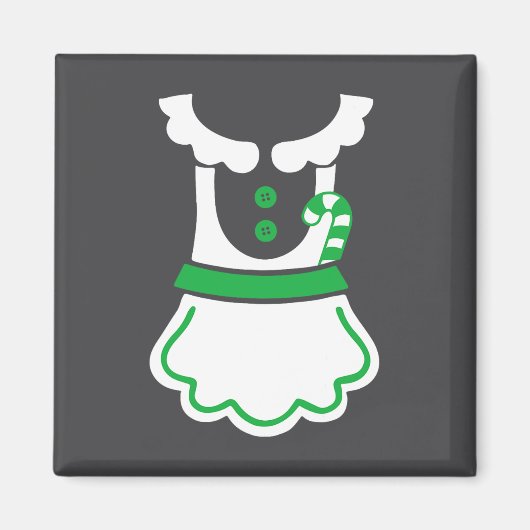 Kerstman Kerstkostuum Matching Familiekoppels Pa Magneet (Voorkant)