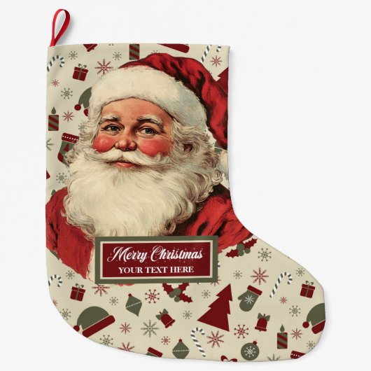  Kerstman Kerstkous Classic Grote Kerstsok (Voorkant)