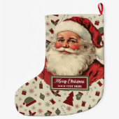 Kerstman Kerstkous Classic Grote Kerstsok (Achterkant)