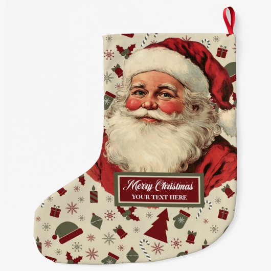 Kerstman Kerstkous Classic Grote Kerstsok (Achterkant)