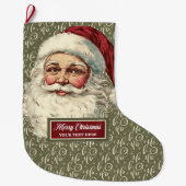 Kerstman kerstkous grote kerstsok (Voorkant)