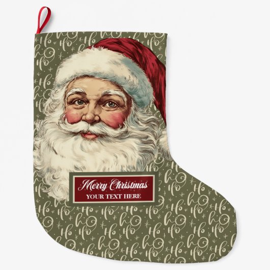 Kerstman kerstkous  grote kerstsok (Voorkant)