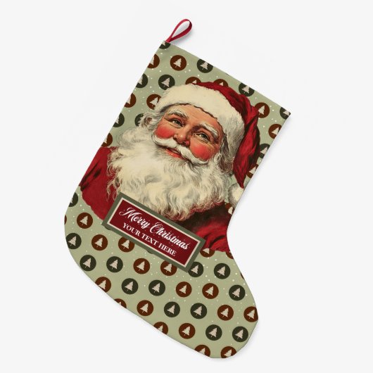  kerstman kerstkous ontwerp grote kerstsok (Voorkant (Hangend))