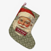  Kerstman Kerstkous personaliseren Grote Kerstsok (Voorkant (Hangend))
