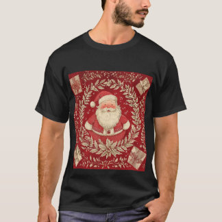 Kerstman Kerstkrans T-shirt