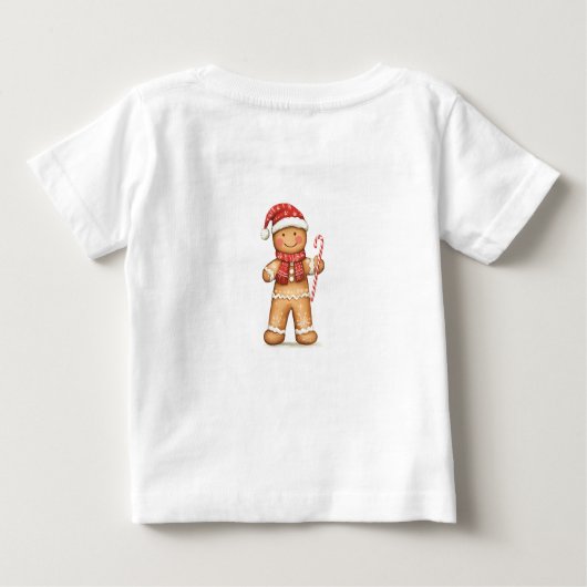 Kerstman Kerstkrans T-Shirt (Achterkant)