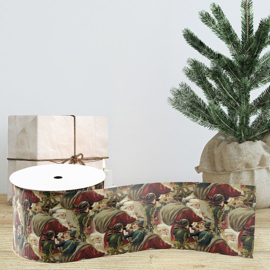  kerstman kerstlint | Cadeaulint Grosgrain Lint