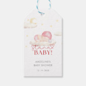 Kerstman Kerstman Baby Meisje Douche Cadeaulabel (Voorkant)