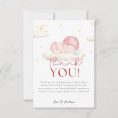 Kerstman Kerstman Baby Meisje Douche Dank u kaart (Voorkant)