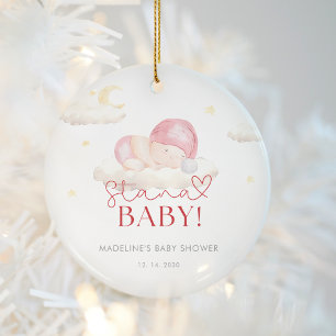Kerstman Kerstman Baby Meisje Douche Keramisch Ornament