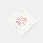 Kerstman Kerstman Baby Meisje Douche Servet (Hoek)