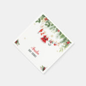 Kerstman Kerstman Baby Meisje Kleding Baby shower Servet (Hoek)