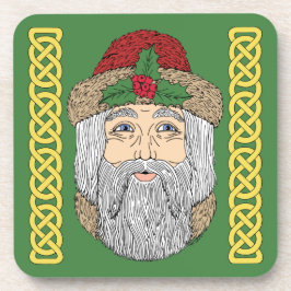 Kerstman/kerstman Bier Onderzetter