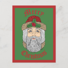 Kerstman/kerstman Briefkaart