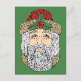 Kerstman/kerstman Briefkaart