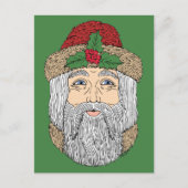 Kerstman/kerstman Briefkaart (Voorkant)