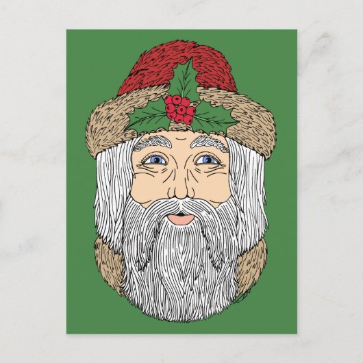 Kerstman/kerstman Briefkaart (Voorkant)