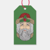 Kerstman/kerstman Cadeaulabel (Voorkant)