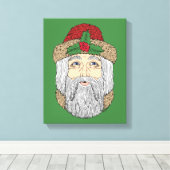 Kerstman/kerstman Canvas Afdruk (Insitu (Houten vloer))