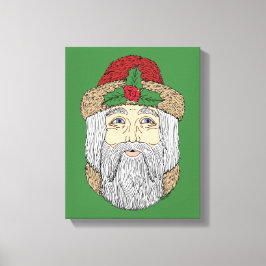 Kerstman/kerstman Canvas Afdruk