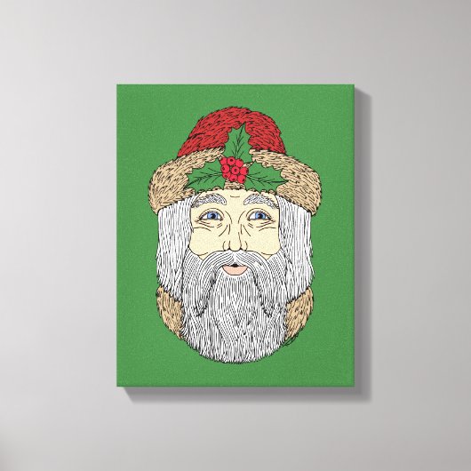 Kerstman/kerstman Canvas Afdruk (Voorkant)