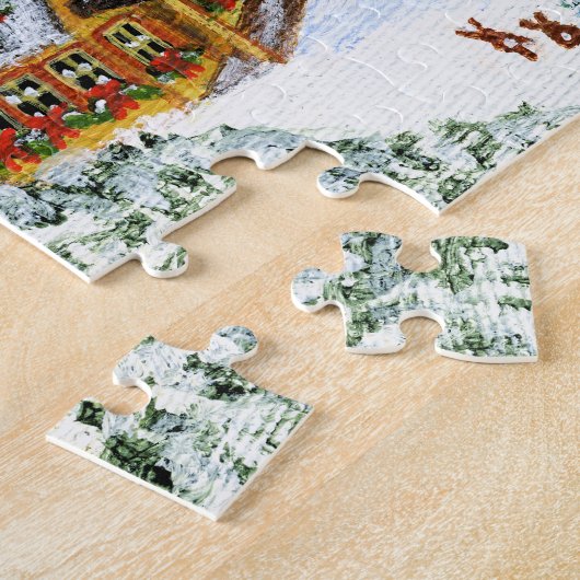 Kerstman, Kerstman, Claus, puzzel, rendier Legpuzzel (Zijkant)