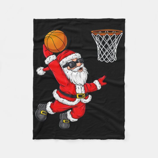Kerstman Kerstman Dompelt Een Skelet Jongens Kinde Fleece Deken (Voorkant)