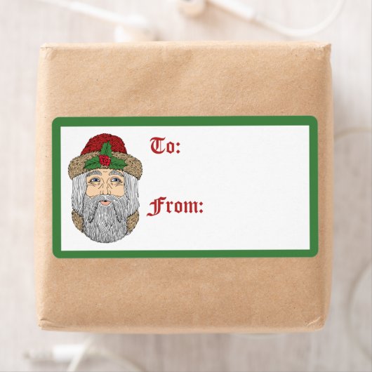 Kerstman/kerstman Etiket (Insitu)