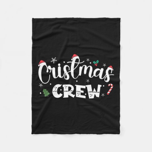 Kerstman Kerstman Familie Matching Groep Xmas Bo Fleece Deken (Voorkant)